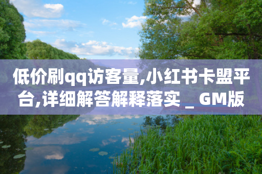 低价刷qq访客量,小红书卡盟平台,详细解答解释落实 _ GM版169.322.57-第1张图片-靖非智能科技传媒