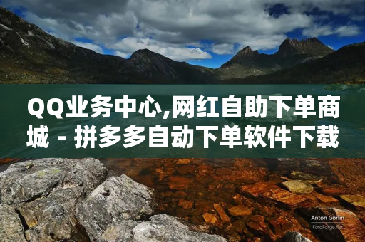 QQ业务中心,网红自助下单商城 - 拼多多自动下单软件下载 - 拼多多大转盘助力被欠款