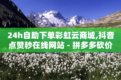 24h自助下单彩虹云商城,抖音点赞秒在线网站 - 拼多多砍价一元10刀 - 差2积分有几次能助力