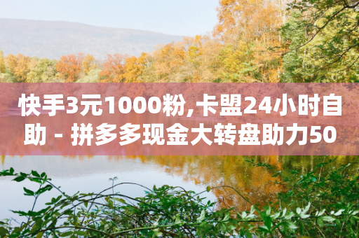 快手3元1000粉,卡盟24小时自助 - 拼多多现金大转盘助力50元 - temu卖家中心入口-第1张图片-靖非智能科技传媒