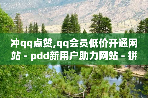 冲qq点赞,qq会员低价开通网站 - pdd新用户助力网站 - 拼多多积分后面又是福卡