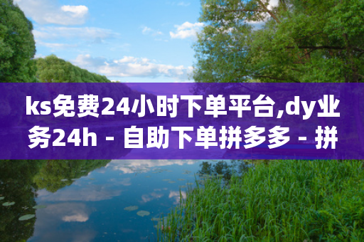 ks免费24小时下单平台,dy业务24h - 自助下单拼多多 - 拼多多人工客服电话能打通吗