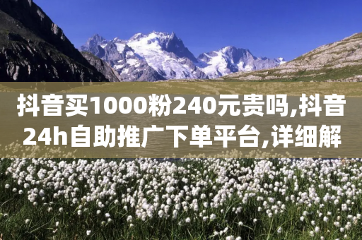 抖音买1000粉240元贵吗,抖音24h自助推广下单平台,详细解答解释落实 _ VIP345.324.73-第1张图片-靖非智能科技传媒