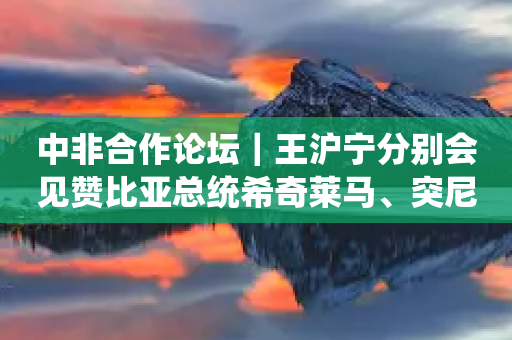 中非合作论坛｜王沪宁分别会见赞比亚总统希奇莱马、突尼斯总理马杜里-第1张图片-靖非智能科技传媒