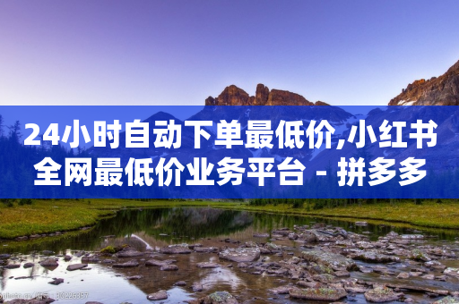 24小时自动下单最低价,小红书全网最低价业务平台 - 拼多多刀 - 拼多多朋友提现了自己没有-第1张图片-靖非智能科技传媒