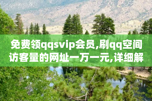 免费领qqsvip会员,刷qq空间访客量的网址一万一元,详细解答解释落实 _ 3DM72.34.45-第1张图片-靖非智能科技传媒