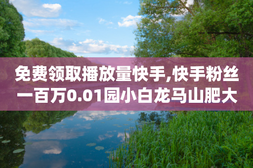 免费领取播放量快手,快手粉丝一百万0.01园小白龙马山肥大地房产装修网站,作答解释落实 _ iPhone34.2.275