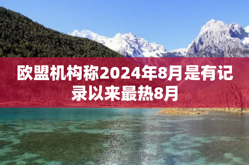 欧盟机构称2024年8月是有记录以来最热8月