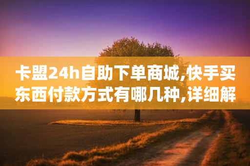 卡盟24h自助下单商城,快手买东西付款方式有哪几种,详细解答解释落实 _ GM版169.322.197-第1张图片-靖非智能科技传媒