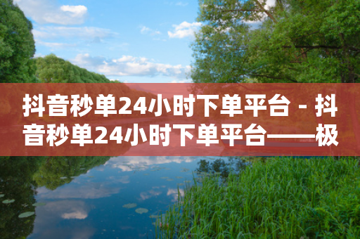 抖音秒单24小时下单平台 - 抖音秒单24小时下单平台——极速购物，惊喜无限!