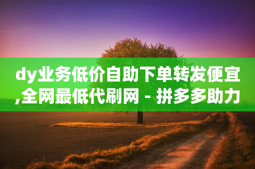 dy业务低价自助下单转发便宜,全网最低代刷网 - 拼多多助力24小时免费 - 拼多多助力便宜