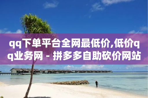 qq下单平台全网最低价,低价qq业务网 - 拼多多自助砍价网站 - 现金大转盘提现助力群-第1张图片-靖非智能科技传媒