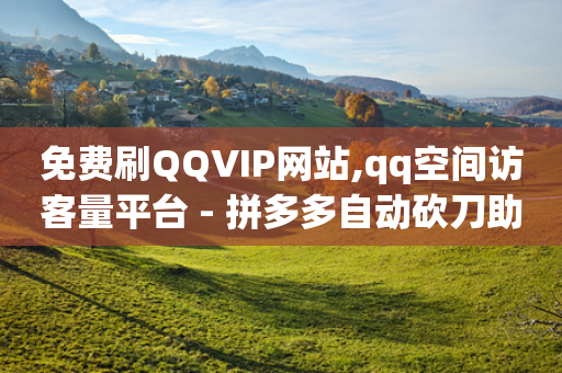 免费刷QQVIP网站,qq空间访客量平台 - 拼多多自动砍刀助力软件 - 拼多多互点群二维码最新-第1张图片-靖非智能科技传媒