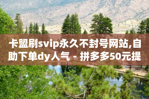 卡盟刷svip永久不封号网站,自助下单dy人气 - 拼多多50元提现要多少人助力 - 抖音助力接单平台官网-第1张图片-靖非智能科技传媒