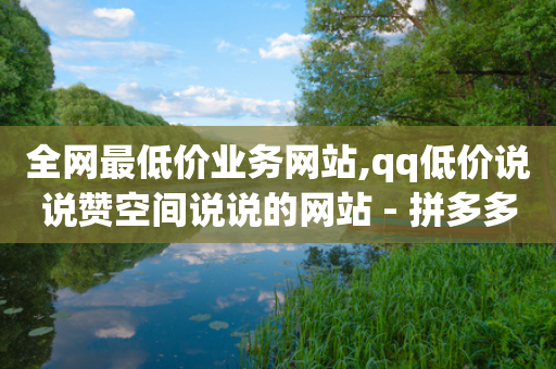 全网最低价业务网站,qq低价说说赞空间说说的网站 - 拼多多买了200刀全被吞了 - pdd助力是不是诈骗