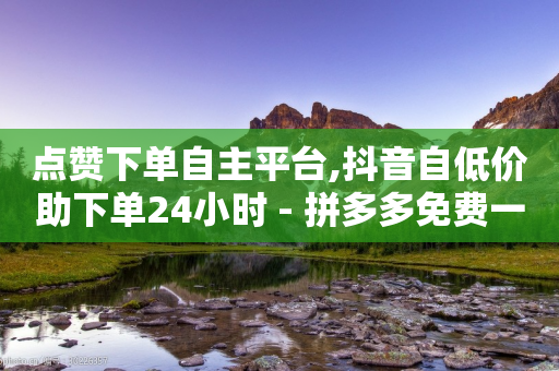 点赞下单自主平台,抖音自低价助下单24小时 - 拼多多免费一键助力神器 - 拼多多ck软件-第1张图片-靖非智能科技传媒