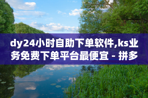 dy24小时自助下单软件,ks业务免费下单平台最便宜 - 拼多多助力新用户网站 - 拼多多砍600怎么换砍六十的-第1张图片-靖非智能科技传媒