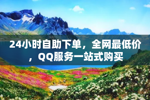 24小时自助下单，全网最低价，QQ服务一站式购买-第1张图片-靖非智能科技传媒