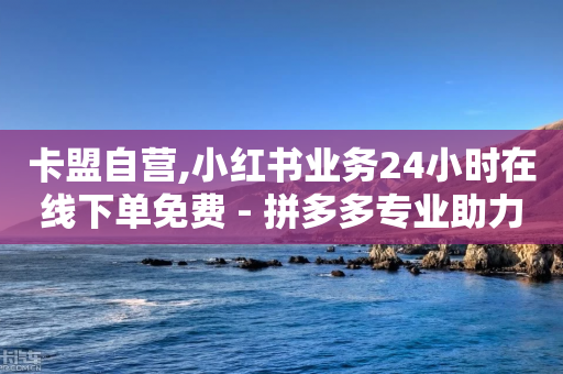 卡盟自营,小红书业务24小时在线下单免费 - 拼多多专业助力 - 想做拼多多客服在哪申请-第1张图片-靖非智能科技传媒