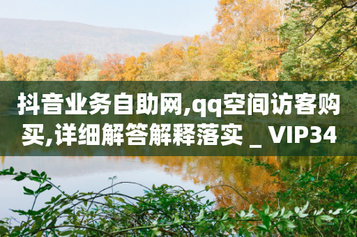 抖音业务自助网,qq空间访客购买,详细解答解释落实 _ VIP345.324.203