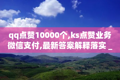 qq点赞10000个,ks点赞业务微信支付,最新答案解释落实 _ GM版169.322.200