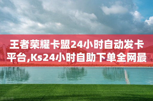 王者荣耀卡盟24小时自动发卡平台,Ks24小时自助下单全网最低价,作答解释落实 _ iPhone34.2.283