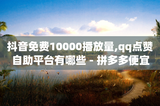 抖音免费10000播放量,qq点赞自助平台有哪些 - 拼多多便宜助力链接 - 拼多多助力200元要多少人-第1张图片-靖非智能科技传媒