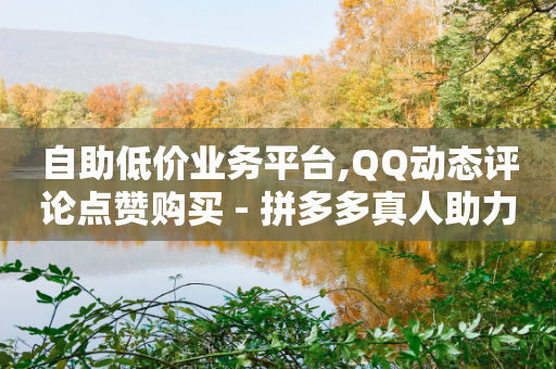 自助低价业务平台,QQ动态评论点赞购买 - 拼多多真人助力平台免费 - 拼多多50条有效评价DSR-第1张图片-靖非智能科技传媒