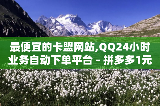 最便宜的卡盟网站,QQ24小时业务自动下单平台 - 拼多多1元10刀网页版 - 拼多多吞刀怎么弄