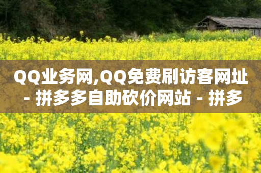 QQ业务网,QQ免费刷访客网址 - 拼多多自助砍价网站 - 拼多多上的刀胚怎么样-第1张图片-靖非智能科技传媒