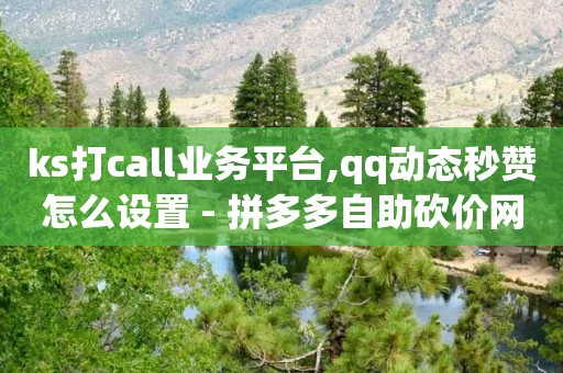 ks打call业务平台,qq动态秒赞怎么设置 - 拼多多自助砍价网站 - temu卖家中心入口-第1张图片-靖非智能科技传媒