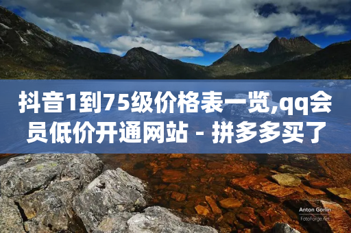 抖音1到75级价格表一览,qq会员低价开通网站 - 拼多多买了200刀全被吞了 - 你可以上网搜一下拼多多吞刀-第1张图片-靖非智能科技传媒