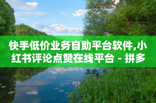 快手低价业务自助平台软件,小红书评论点赞在线平台 - 拼多多10人助力 - 助力砍价我帮忙网站-第1张图片-靖非智能科技传媒