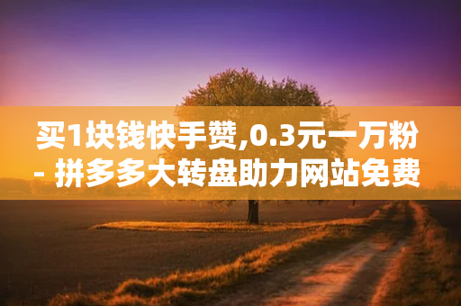 买1块钱快手赞,0.3元一万粉 - 拼多多大转盘助力网站免费 - 抖音低价二十四小时下单平台-第1张图片-靖非智能科技传媒