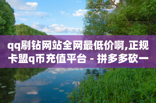 qq刷钻网站全网最低价啊,正规卡盟q币充值平台 - 拼多多砍一刀助力平台网站 - 拼多多助力技巧与方法