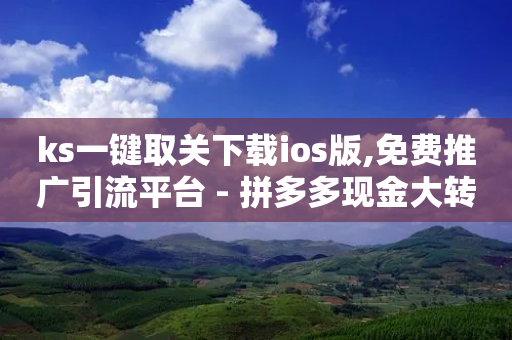 ks一键取关下载ios版,免费推广引流平台 - 拼多多现金大转盘刷助力网站免费 - 拼多多助力网本平台新用户最多