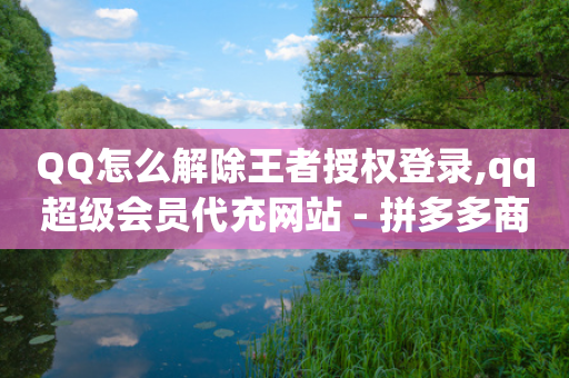 QQ怎么解除王者授权登录,qq超级会员代充网站 - 拼多多商家服务平台 - 拼多多新用户助力吞刀