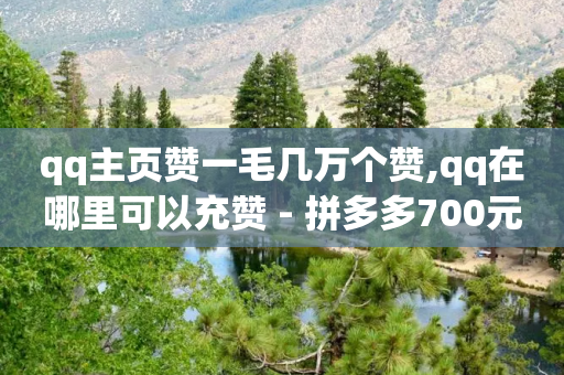 qq主页赞一毛几万个赞,qq在哪里可以充赞 - 拼多多700元助力到元宝了 - 拼多多网店注册