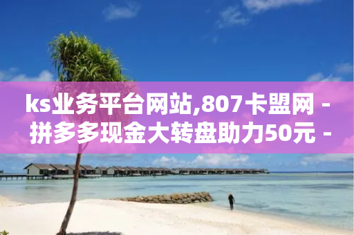 ks业务平台网站,807卡盟网 - 拼多多现金大转盘助力50元 - 700元福气满满要抽多少次-第1张图片-靖非智能科技传媒