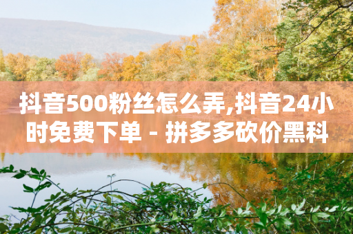 抖音500粉丝怎么弄,抖音24小时免费下单 - 拼多多砍价黑科技软件 - 拼多多要多少人助力才能免费拿-第1张图片-靖非智能科技传媒