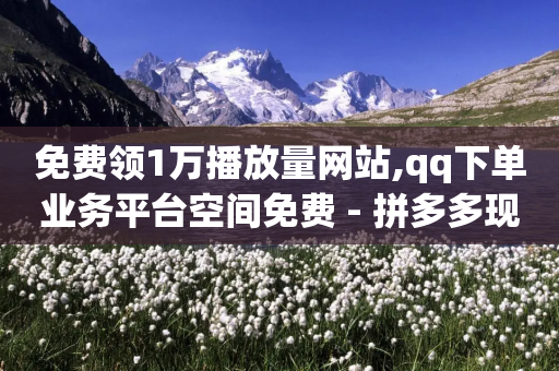 免费领1万播放量网站,qq下单业务平台空间免费 - 拼多多现金大转盘咋才能成功 - 拼多多5件礼物一起带走入口-第1张图片-靖非智能科技传媒