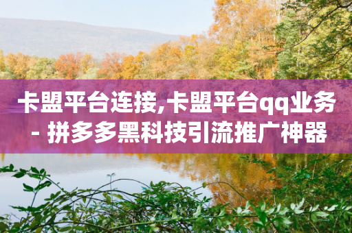 卡盟平台连接,卡盟平台qq业务 - 拼多多黑科技引流推广神器 - 拼多多领取红包好假-第1张图片-靖非智能科技传媒