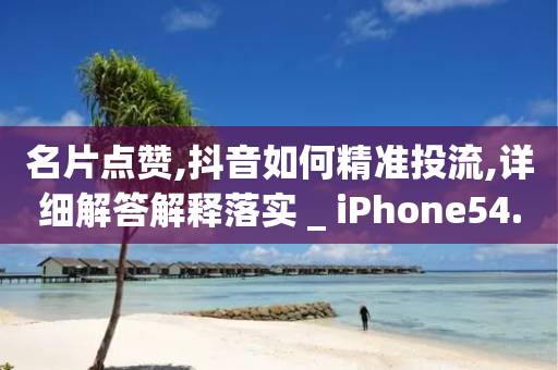 名片点赞,抖音如何精准投流,详细解答解释落实 _ iPhone54.67.116-第1张图片-靖非智能科技传媒