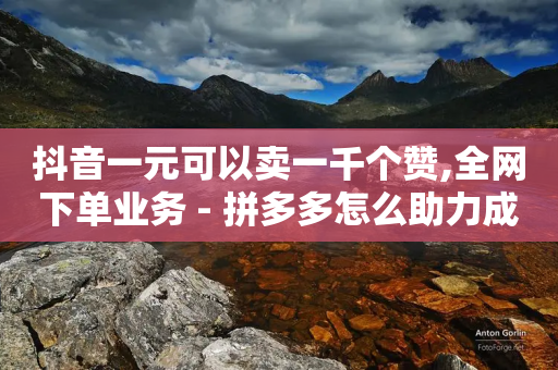 抖音一元可以卖一千个赞,全网下单业务 - 拼多多怎么助力成功 - 拼多多助力最后要多少个元宝