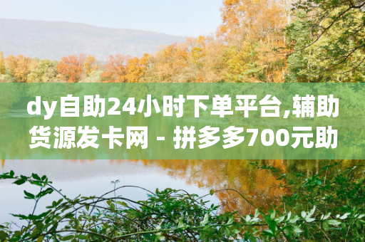 dy自助24小时下单平台,辅助货源发卡网 - 拼多多700元助力到元宝了 - 拼多多晚上几点下单最便宜-第1张图片-靖非智能科技传媒