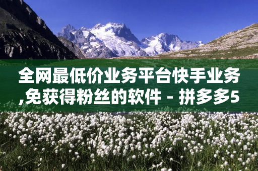 全网最低价业务平台快手业务,免获得粉丝的软件 - 拼多多50元提现要多少人助力 - 微信怎么注销拼多多授权绑定