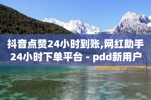 抖音点赞24小时到账,网红助手24小时下单平台 - pdd新用户助力网站 - 拼多多商家怎么设置关注店铺