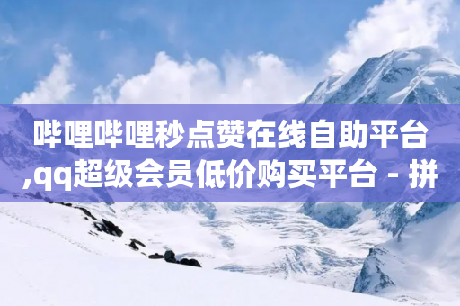 哔哩哔哩秒点赞在线自助平台,qq超级会员低价购买平台 - 拼多多真人助力平台免费 - 拼多多上面卖的菜刀可靠吗-第1张图片-靖非智能科技传媒