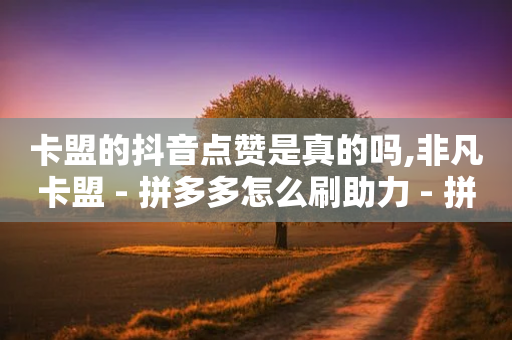 卡盟的抖音点赞是真的吗,非凡卡盟 - 拼多多怎么刷助力 - 拼多多700兑换卡