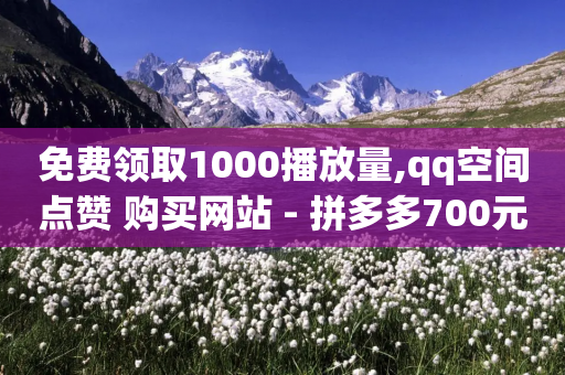 免费领取1000播放量,qq空间点赞 购买网站 - 拼多多700元助力需要多少人 - 拼多多推金币助力网站-第1张图片-靖非智能科技传媒